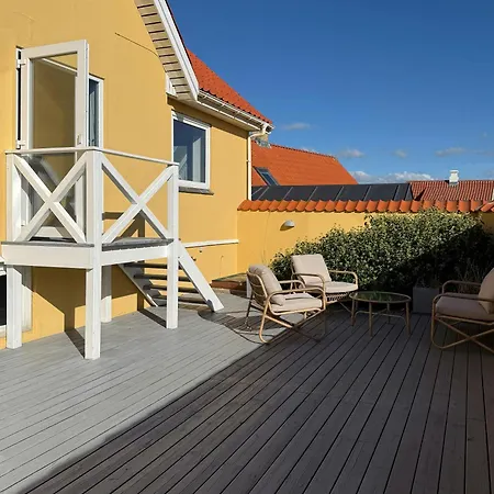 Yellow Beach House With Sauna And View Over Lokken Ferienhaus