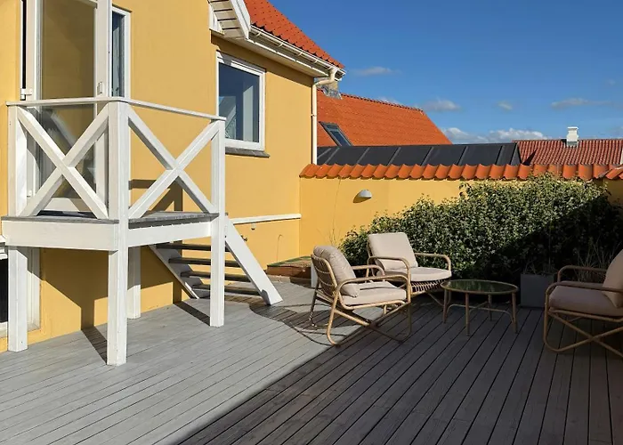 Yellow Beach House With Sauna And View Over Lokken Ferienhaus