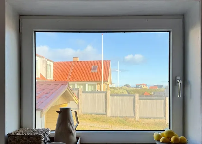 Yellow Beach House With Sauna And View Over Lokken Ferienhaus