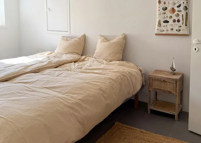 Yellow Beach House With Sauna And View Over Lokken